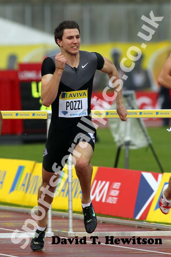 Andrew Pozzie, 110 metres hurdles, 2012 Samsung Diamond League, Crystal Palace, London.